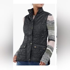 Barbour black vest size S